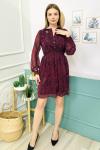 154664 Astarli Bel Buzgulu Sifon Elbise